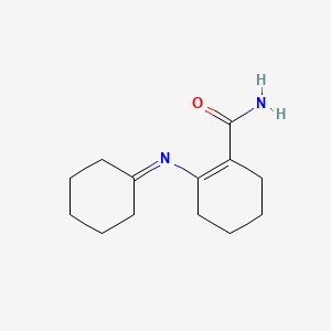molecular formula C13H20N2O B3280423 N-Cyclohexylidene-2-carbamylcyclohex-1-enylamine CAS No. 7149-51-1