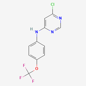 (6-Chloro-pyrimidin-4-yl)-(4-trifluoromethoxy-phenyl)-amine