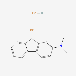 molecular formula C15H15Br2N B3280440 9-Bromo-N,N-dimethyl-9H-fluoren-2-amine hydrobromide CAS No. 7153-54-0