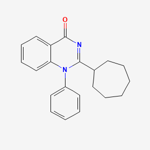 molecular formula C21H22N2O B3280479 2-Cycloheptyl-1-phenylquinazolin-4(1H)-one CAS No. 71608-84-9
