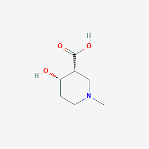 molecular formula C7H13NO3 B3280494 (3R,4S)-4-Hydroxy-1-methylpiperidine-3-carboxylic acid CAS No. 716362-70-8