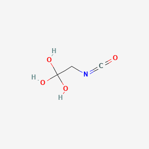 molecular formula C3H5NO4 B3280525 1,1,1-Trihydroxyethyl isocyanate CAS No. 71672-89-4