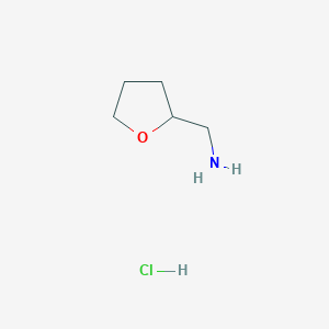 molecular formula C5H12ClNO B3280527 Oxolan-2-ylmethylamine, chloride CAS No. 71680-60-9