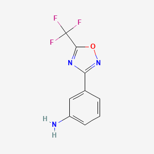 3-(5-(Trifluoromethyl)-1,2,4-oxadiazol-3-yl)aniline