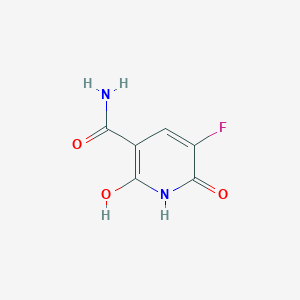 molecular formula C6H5FN2O3 B3280573 5-Fluoro-2,6-dihydroxynicotinamide CAS No. 71765-03-2