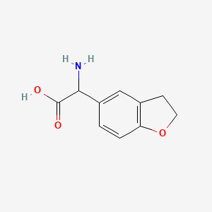 2-Amino-2-(2,3-dihydro-1-benzofuran-5-yl)acetic acid