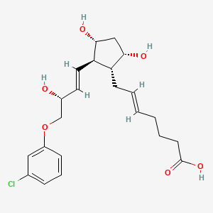 molecular formula C22H29ClO6 B3280655 (E)-7-[(1R,2R,3R,5S)-2-[(E,3R)-4-(3-Chlorophenoxy)-3-hydroxybut-1-enyl]-3,5-dihydroxycyclopentyl]hept-5-enoic acid CAS No. 72029-43-7