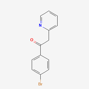 molecular formula C13H10BrNO B3280669 1-(4-Bromophenyl)-2-(pyridin-2-yl)ethan-1-one CAS No. 72053-00-0
