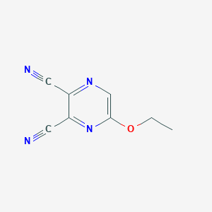 molecular formula C8H6N4O B3280690 5-Ethoxypyrazine-2,3-dicarbonitrile CAS No. 72111-81-0