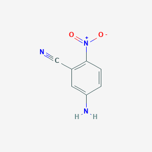 molecular formula C7H5N3O2 B3280691 5-Amino-2-nitrobenzonitrile CAS No. 72115-08-3