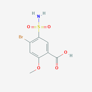 4-Bromo-2-methoxy-5-sulfamoylbenzoic acid