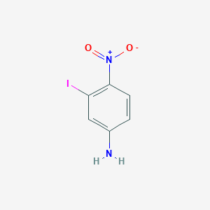 molecular formula C6H5IN2O2 B3280772 3-碘-4-硝基苯胺 CAS No. 721925-18-4