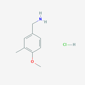 molecular formula C9H14ClNO B3280778 4-Methoxy-3-methylbenzylamine hydrochloride CAS No. 721968-66-7