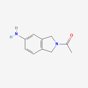 molecular formula C10H12N2O B3280795 1-(5-amino-2,3-dihydro-1H-isoindol-2-yl)ethan-1-one CAS No. 722444-62-4