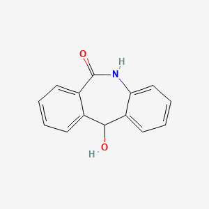 molecular formula C14H11NO2 B3280805 11-Hydroxy-5,11-dihydro-dibenzo[b,e]azepin-6-one CAS No. 723-87-5