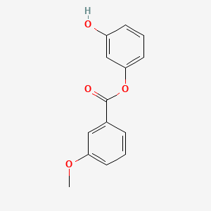 molecular formula C14H12O4 B3280816 3-Hydroxyphenyl 3-methoxybenzoate CAS No. 723261-61-8