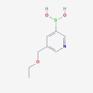 molecular formula C8H12BNO3 B3280819 5-(乙氧甲基)吡啶-3-硼酸 CAS No. 723281-60-5