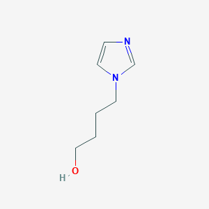 molecular formula C7H12N2O B3280834 4-(1H-Imidazole-1-yl)-1-butanol CAS No. 72338-60-4