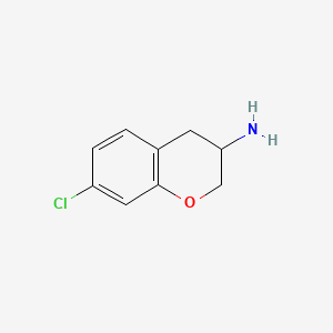 molecular formula C9H10ClNO B3280851 7-Chloro-3,4-dihydro-2H-1-benzopyran-3-amine CAS No. 72358-45-3