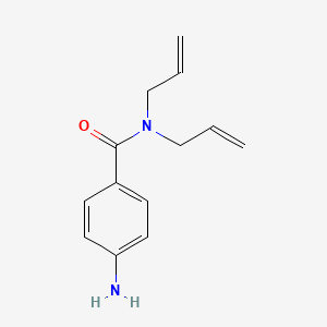 molecular formula C13H16N2O B3280857 4-amino-N,N-bis(prop-2-en-1-yl)benzamide CAS No. 72362-95-9