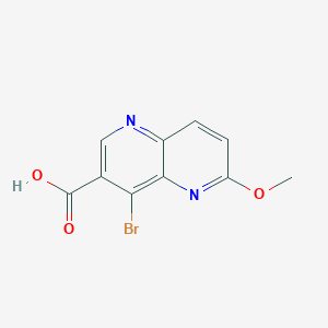 molecular formula C10H7BrN2O3 B3280927 4-Bromo-6-methoxy-1,5-naphthyridine-3-carboxylic acid CAS No. 724788-65-2