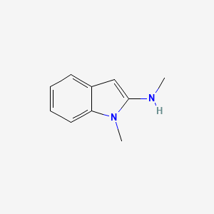 molecular formula C10H12N2 B3280961 N,1-Dimethyl-1H-indol-2-amine CAS No. 725201-74-1