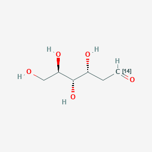 molecular formula C6H12O5 B3280972 (3R,4S,5R)-3,4,5,6-Tetrahydroxy(114C)hexanal CAS No. 72561-26-3