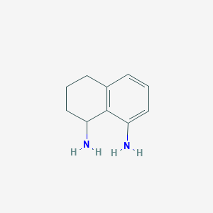 molecular formula C10H14N2 B3281004 1,2,3,4-Tetrahydronaphthalene-1,8-diamine CAS No. 72647-55-3