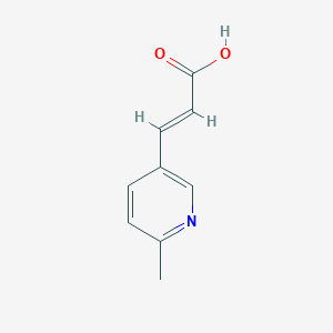 molecular formula C9H9NO2 B3281012 3-(6-Methyl-3-pyridyl)propenic acid CAS No. 72716-73-5