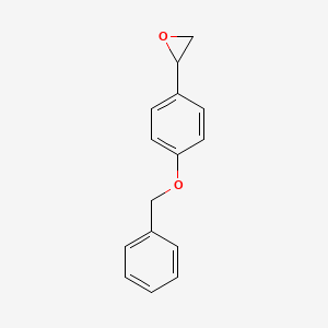 molecular formula C15H14O2 B3281013 2-[4-(苄氧基)苯基]环氧乙烷 CAS No. 72734-74-8