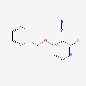 molecular formula C13H9BrN2O B3281056 4-(Benzyloxy)-2-bromonicotinonitrile CAS No. 727737-51-1
