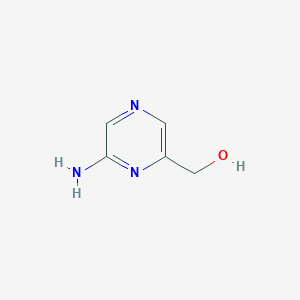 molecular formula C5H7N3O B3281067 (6-Aminopyrazin-2-yl)methanol CAS No. 72788-90-0