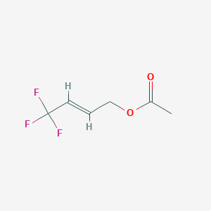 molecular formula C6H7F3O2 B3281081 4,4,4-Trifluorobutenol acetate CAS No. 728040-39-9