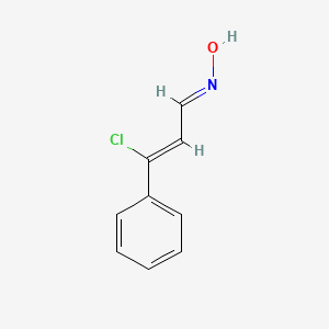 molecular formula C9H8ClNO B3281086 2-Propenal, 3-chloro-3-phenyl-, oxime CAS No. 72806-43-0