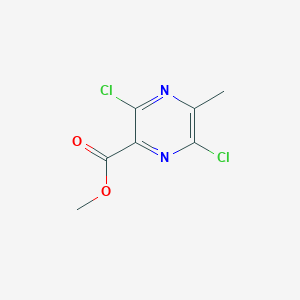 molecular formula C7H6Cl2N2O2 B3281125 Methyl 3,6-dichloro-5-methylpyrazine-2-carboxylate CAS No. 72876-13-2