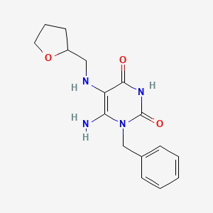 6-Amino-1-benzyl-5-[(tetrahydro-furan-2-ylmethyl)-amino]-1H-pyrimidine-2,4-dione