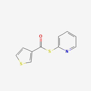 molecular formula C10H7NOS2 B3281142 S-Pyridin-2-yl thiophene-3-carbothioate CAS No. 72899-35-5