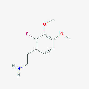 molecular formula C10H14FNO2 B3281150 2-(2-Fluoro-3,4-dimethoxyphenyl)ethanamine CAS No. 72912-24-4