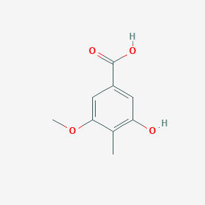 molecular formula C9H10O4 B3281152 3-Hydroxy-5-methoxy-4-methylbenzoic acid CAS No. 72922-62-4