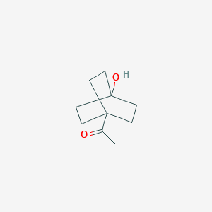 molecular formula C10H16O2 B3281167 1-(4-Hydroxy-1-bicyclo[2.2.2]octanyl)ethanone CAS No. 72948-96-0