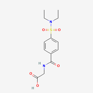 molecular formula C13H18N2O5S B3281176 (4-二乙基磺酰基-苯甲酰氨基)-乙酸 CAS No. 729578-96-5