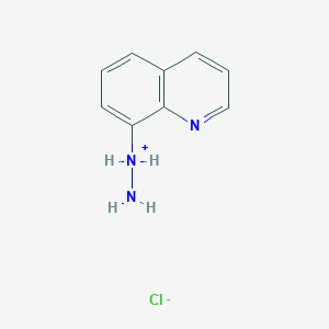 molecular formula C9H10ClN3 B3281191 1-(Quinolin-8-yl)hydrazin-1-ium chloride CAS No. 73031-21-7