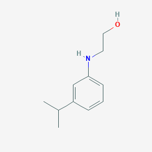 molecular formula C11H17NO B3281203 2-{[3-(Propan-2-yl)phenyl]amino}ethan-1-ol CAS No. 730977-94-3