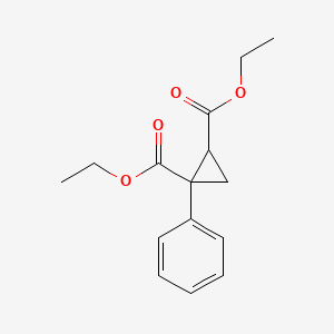 molecular formula C15H18O4 B3281205 1-苯基环丙烷-1,2-二甲酸二乙酯 CAS No. 731-06-6
