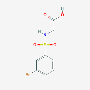molecular formula C8H8BrNO4S B3281208 2-(3-Bromobenzenesulfonamido)acetic acid CAS No. 731003-85-3