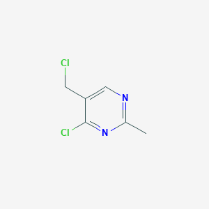 molecular formula C6H6Cl2N2 B3281230 4-氯-5-(氯甲基)-2-甲基嘧啶 CAS No. 731766-78-2