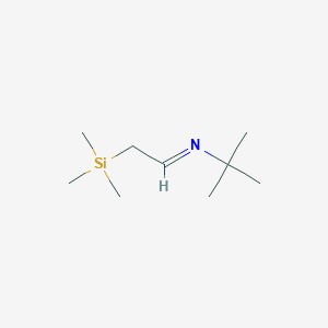 molecular formula C9H21NSi B3281258 2-Trimethylsilyl-N-tert-butylacetaldimine CAS No. 73198-78-4