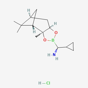 molecular formula C14H25BClNO2 B3281291 (R)-BoroCpg(+)-Pinanediol-HCl CAS No. 732285-43-7