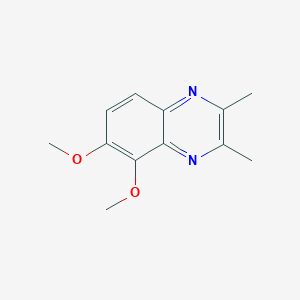 molecular formula C12H14N2O2 B3281312 5,6-Dimethoxy-2,3-dimethylquinoxaline CAS No. 732306-07-9