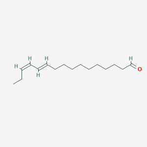 molecular formula C16H28O B3281322 11E,13Z-Hexadecadienal CAS No. 73264-90-1
